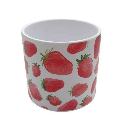 Medium Pot Fruit Range 14x12cm Strawberry Designs - Dollars and Sense