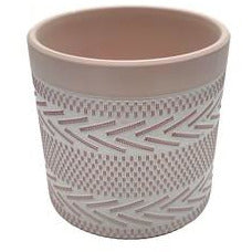 Medium Ceramic Mosaic Pot Pink 13x13cm Default Title