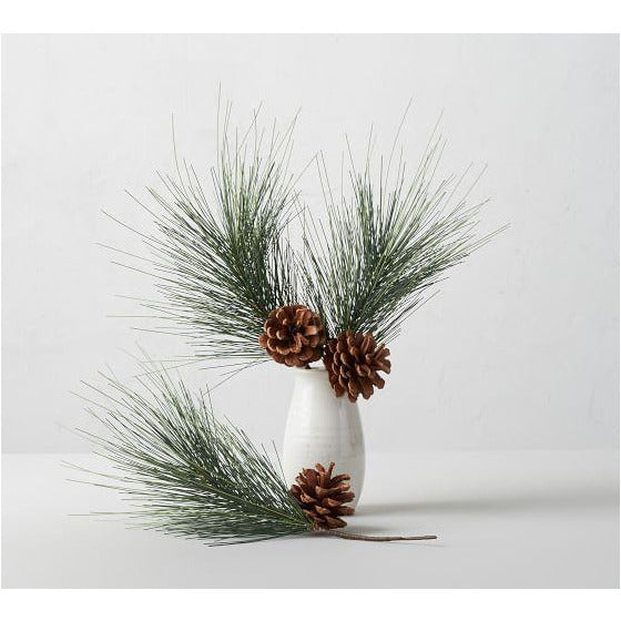 Faux Evergreen and pinecone vase filler Default Title