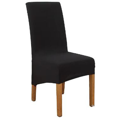 Divine Living Black Stretch Chair Cover Silky Feel - Dollars and Sense