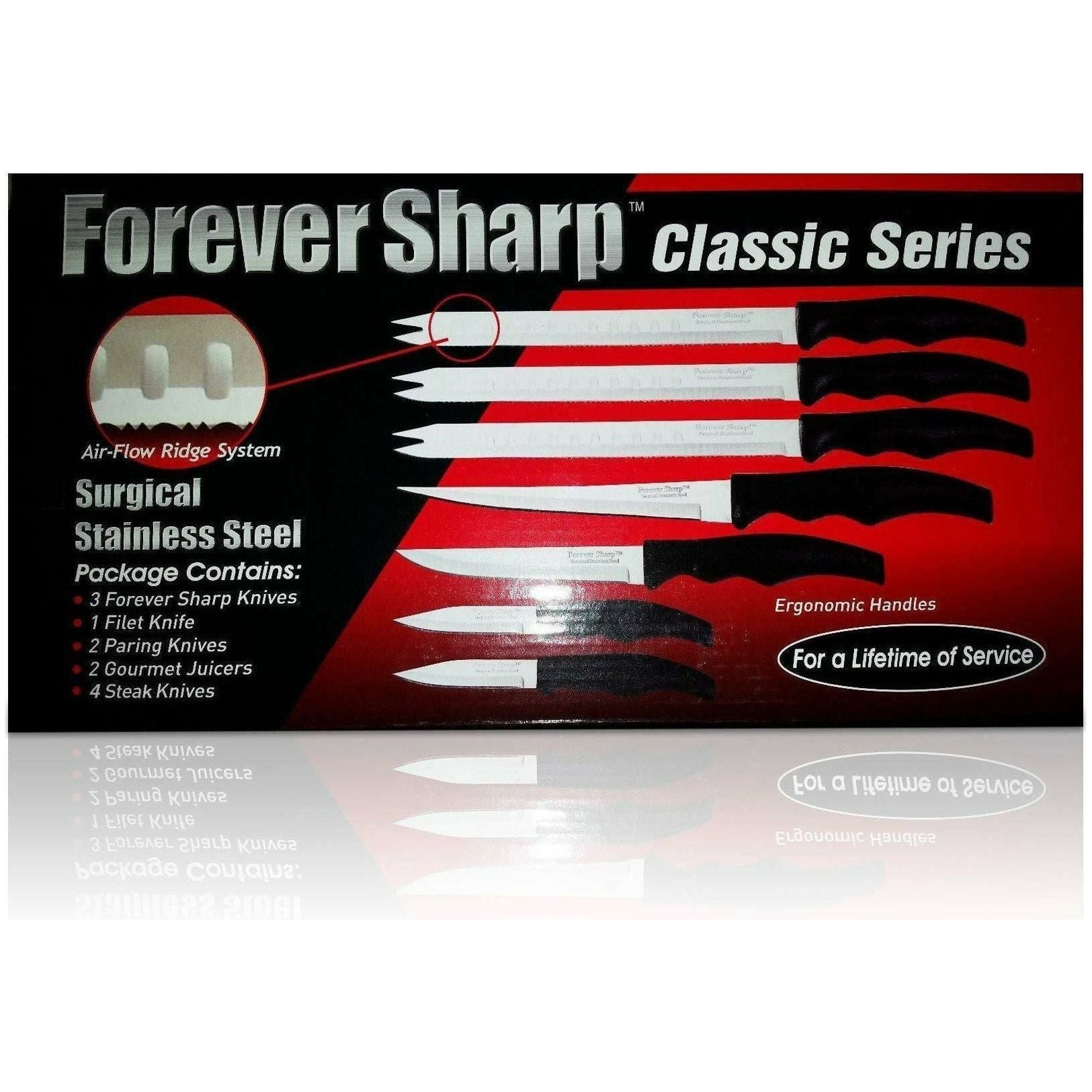 Forever Sharp Classic Knife Set - 12 Piece - Dollars and Sense