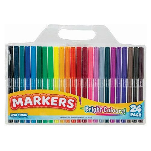 Coloured Markers - 24 Pack 1 Piece - Dollars and Sense