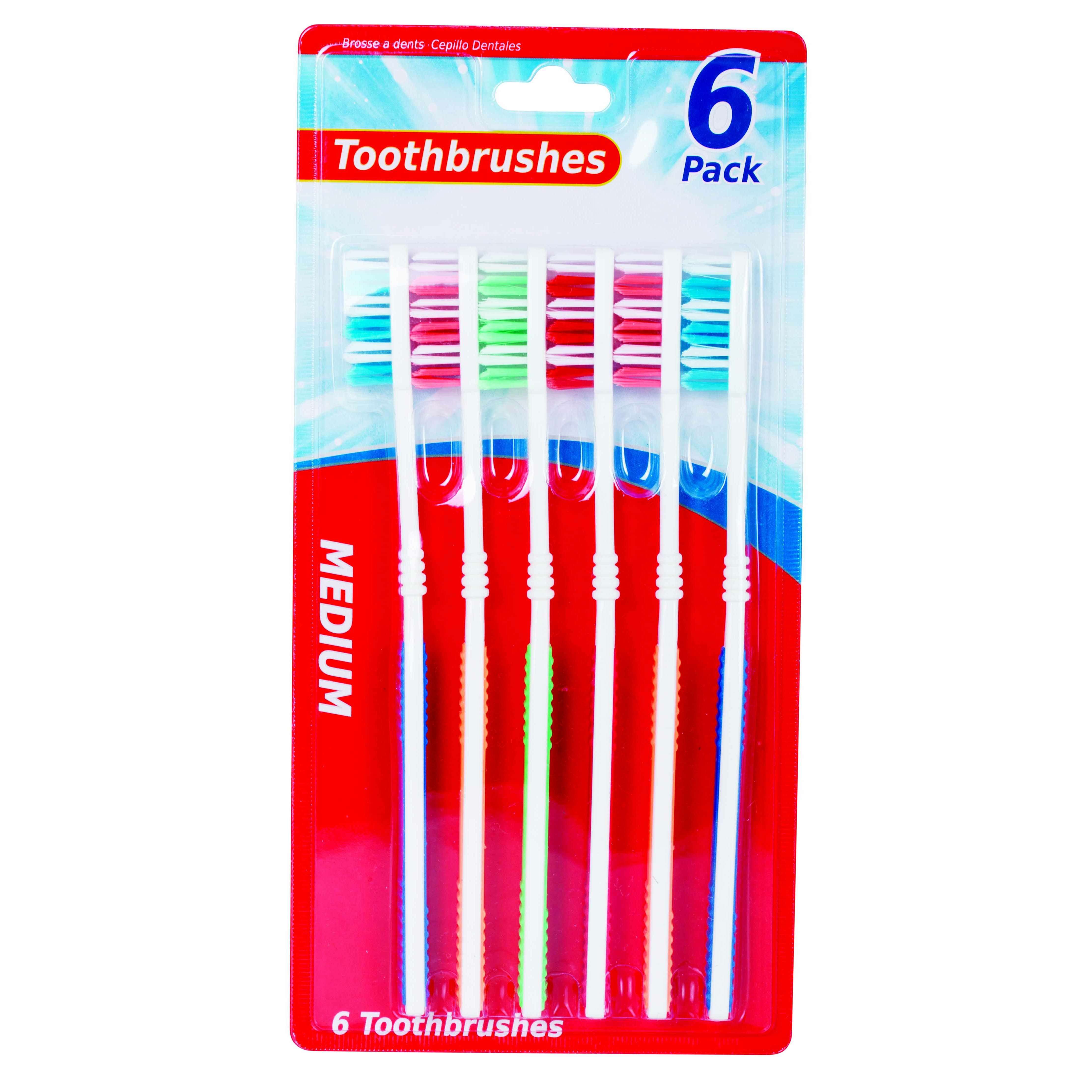 Toothbrushes 6 Pack - Dollars and Sense