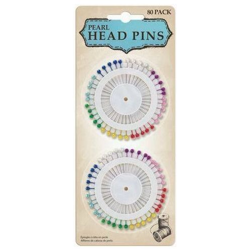 Pearl Head Pins - 80 Pack - Dollars and Sense