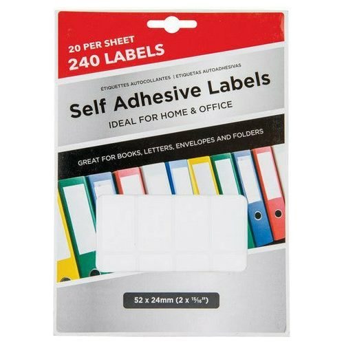 Self Adhesive labels - 52x24mm 240 Labels - Dollars and Sense