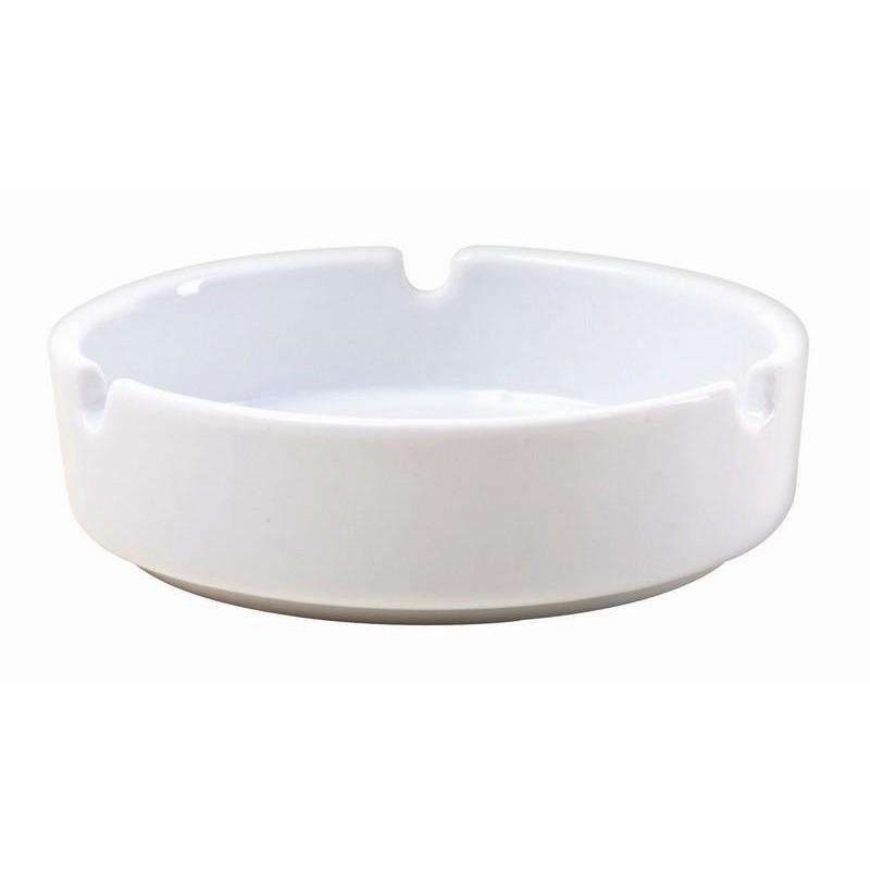 White Porcelain Ashtray - Dollars and Sense