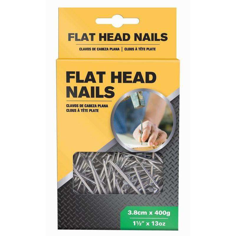 Flat Head Nails - 3.8cm x 400g - Dollars and Sense