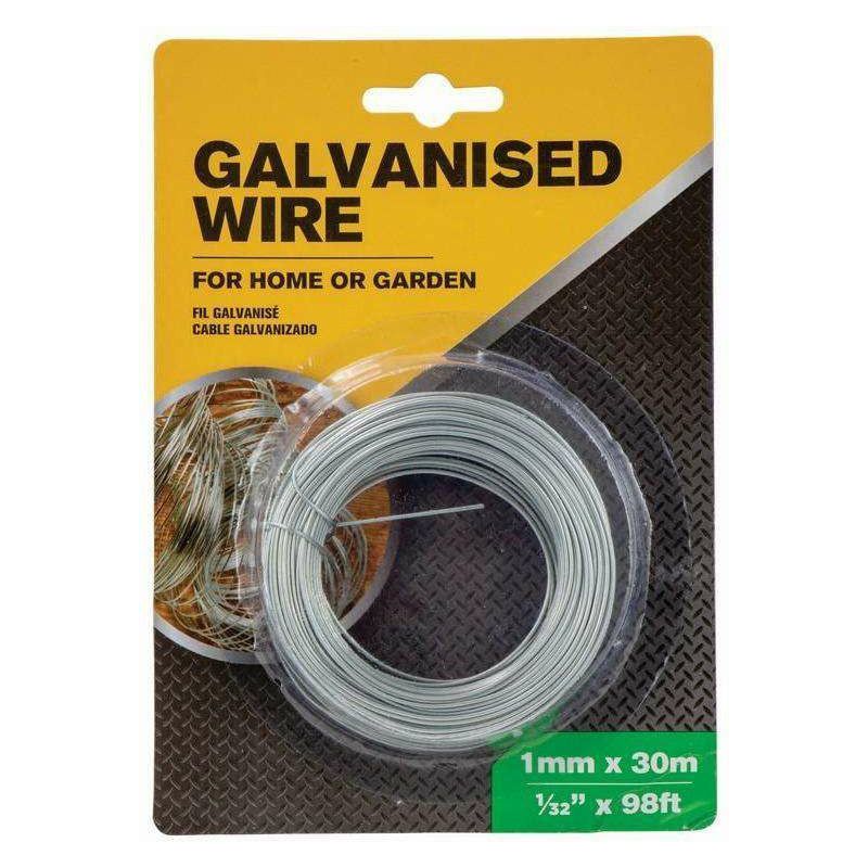 Galvanised Wire For Home Or Garden - 1mm x 30m - Dollars and Sense