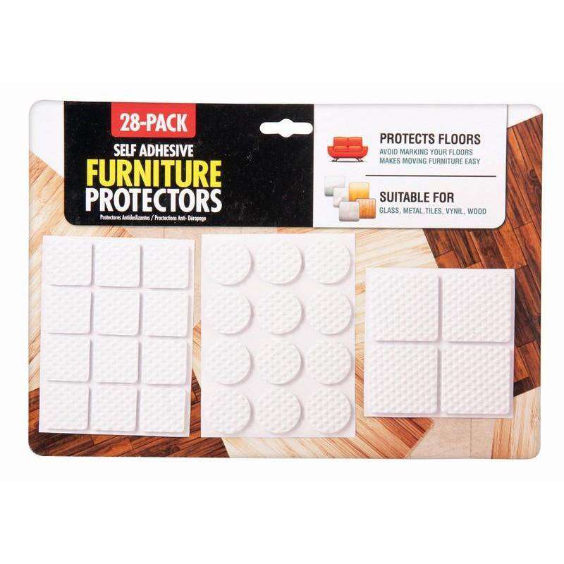 Skid Protectors White & Black 28Pk - Dollars and Sense