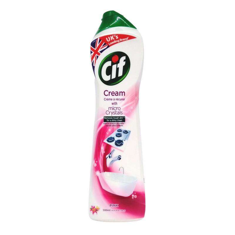 Cif Cream Micro Crystals Pink 500ml - Dollars and Sense