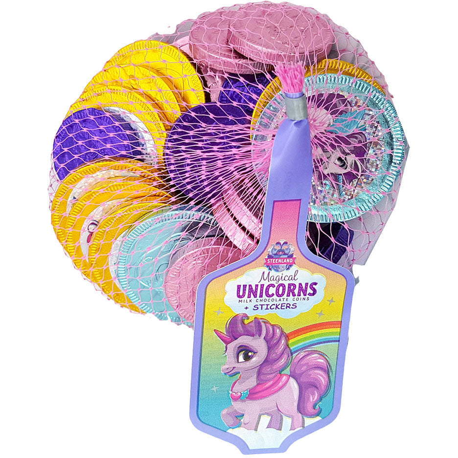 Magical Unicorn Milk Chocolate Coins - Dollars and Sense