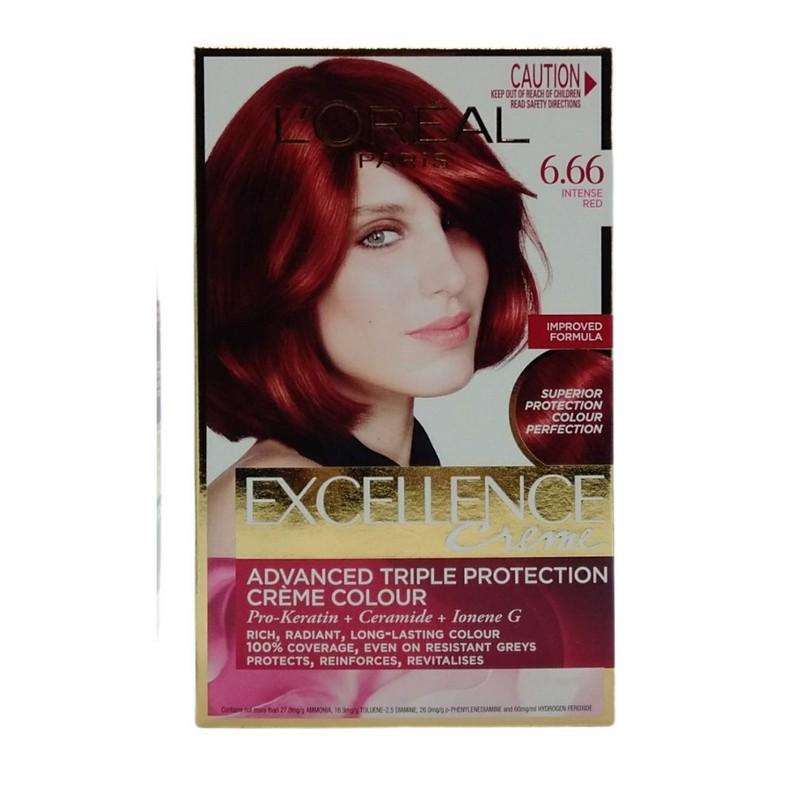 Loreal Creme Hair Colour 6.66 Intense Red - Dollars and Sense