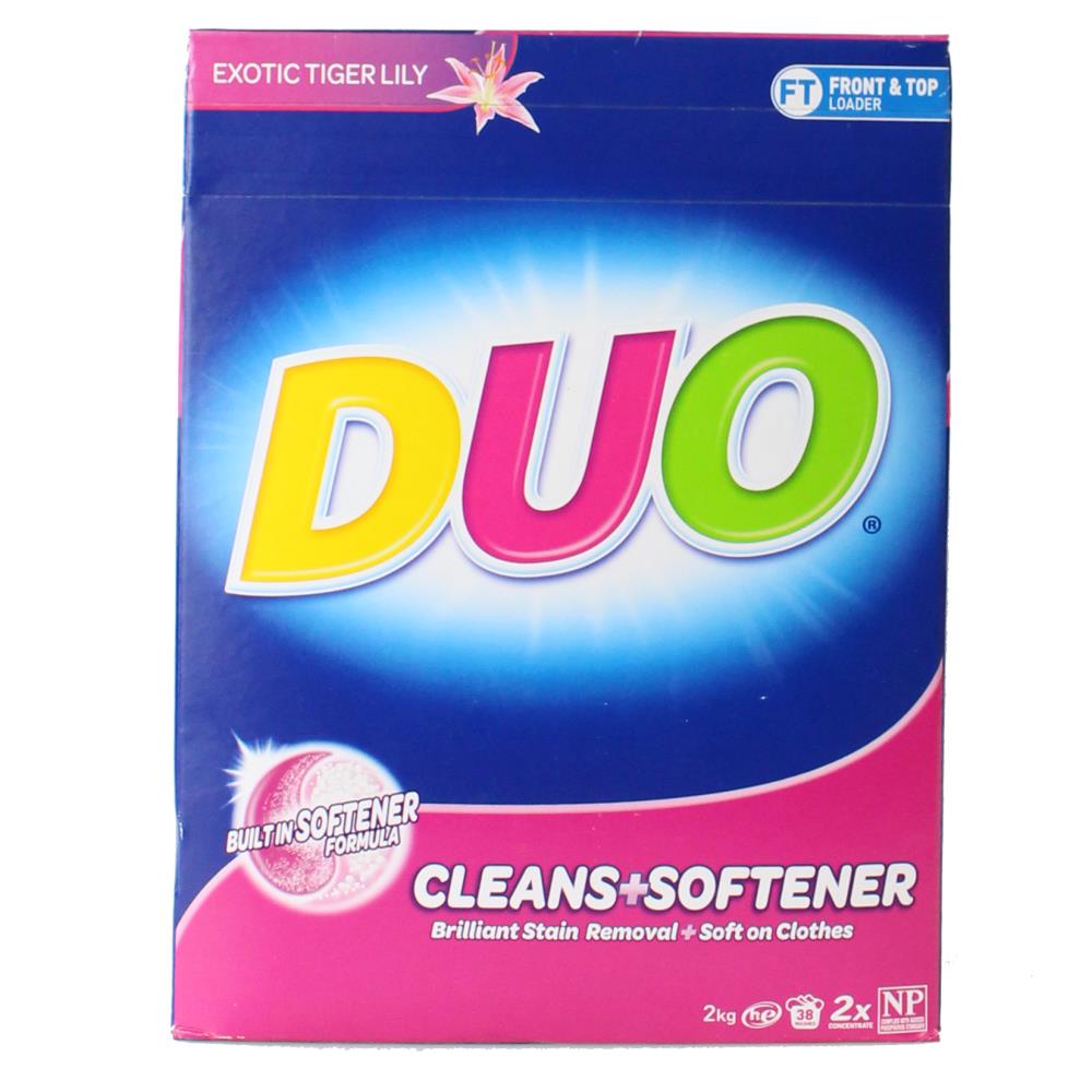 Duo Laundry Powder Cleans and Softener Exotic Tiger Lilly - 2kg 1 Piece - Dollars and Sense