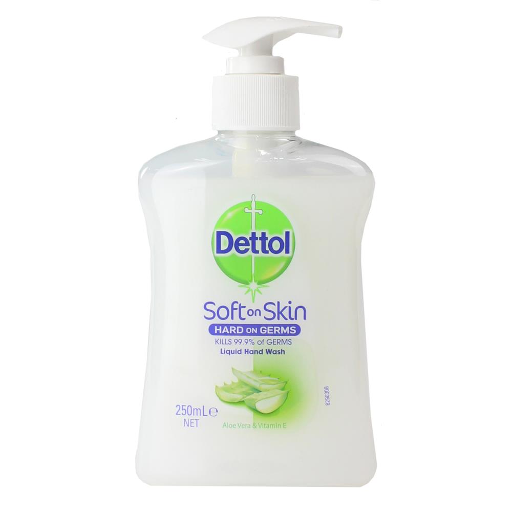 Dettol Soft on Skin Hard on Germs Handwash - Aloe Vera and Vitamin E 250ml 1 Piece - Dollars and Sense