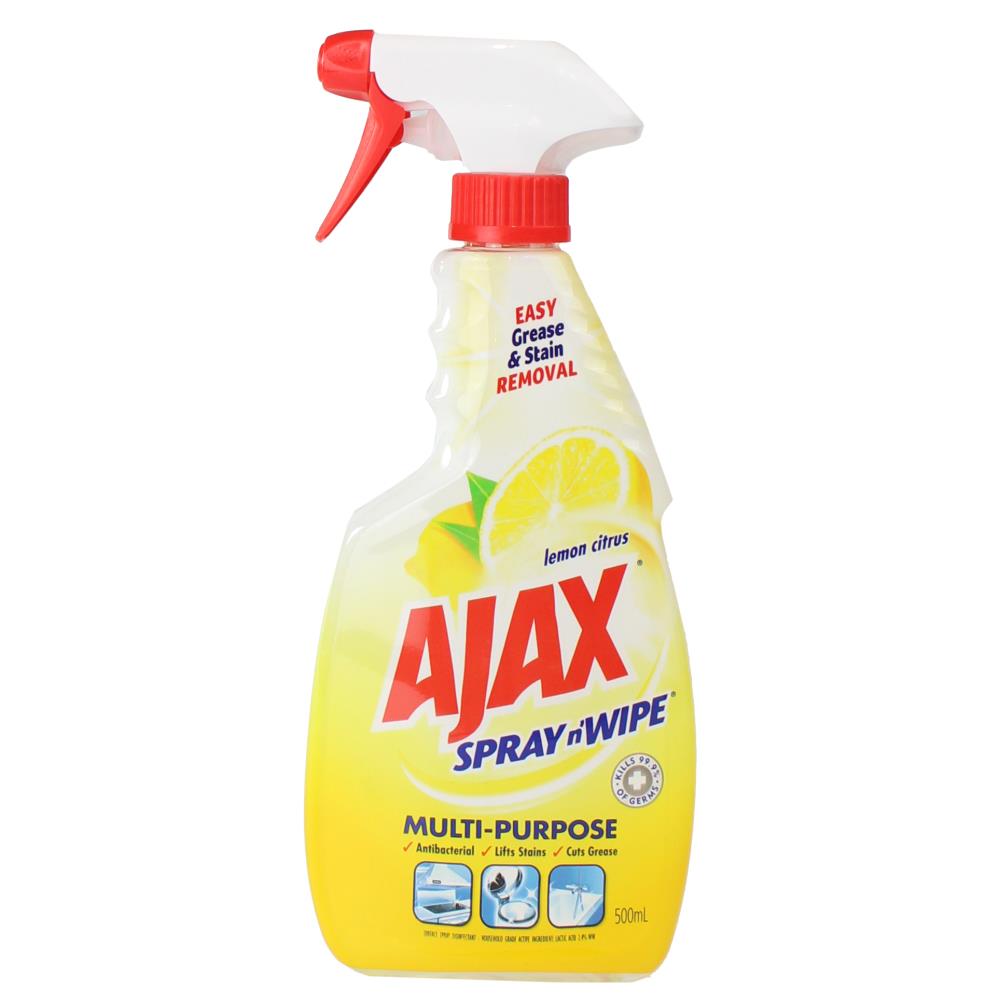 Ajax Spray and Wipe - Lemon Citrus 500ml 1 Piece - Dollars and Sense