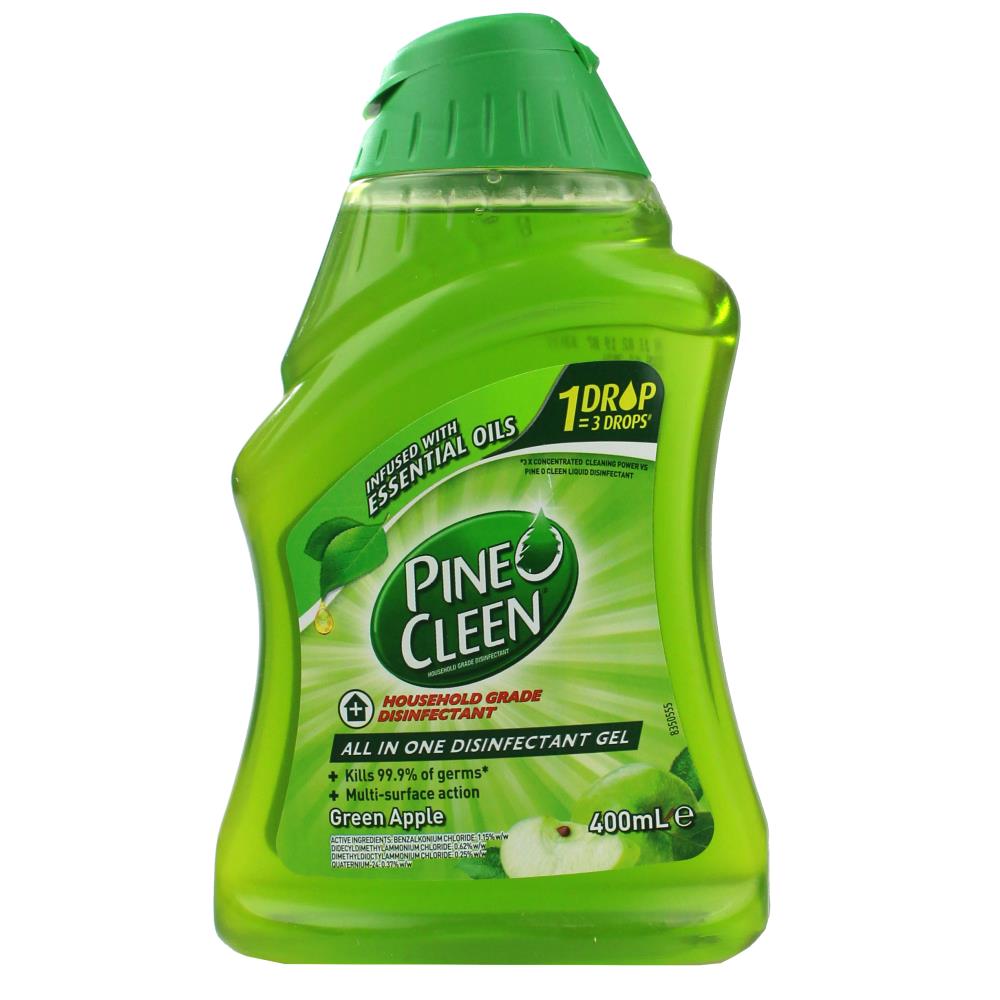 Pine O Clean All In One Disinfectant Gel Green Apple - 400ml 1 Piece - Dollars and Sense