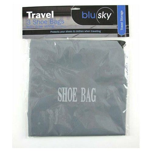 Travel Shoe Bags with Draw Strings - 41x30cm 3 Pack 1 Piece - Dollars and Sense