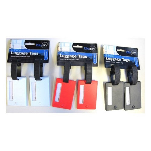 Luggage Tags 2 Pack - 55x82mm 1 Piece Assorted - Dollars and Sense