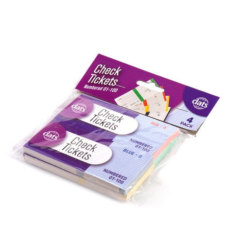 Check Tickets - 4 Pack 1 Piece - Dollars and Sense