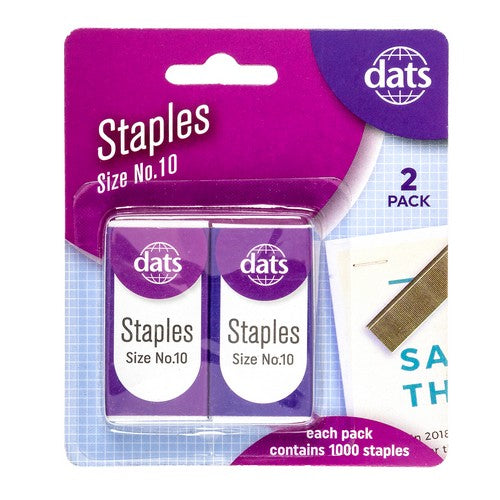 Staples Size 10 - 2 Pack 1 Piece - Dollars and Sense