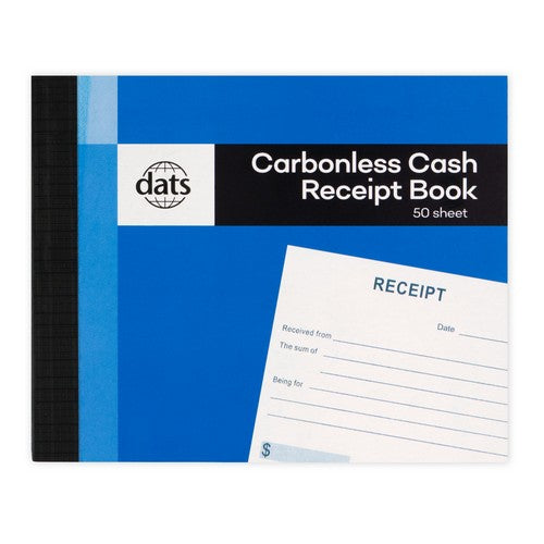 Carbonless Cash Receipt Book 50 Sheets - 125x105mm 1 Piece - Dollars and Sense