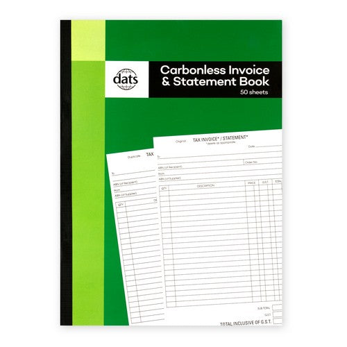 A4 Carbonless Invoice and Statement Book - 50 Sheets 1 Piece - Dollars and Sense