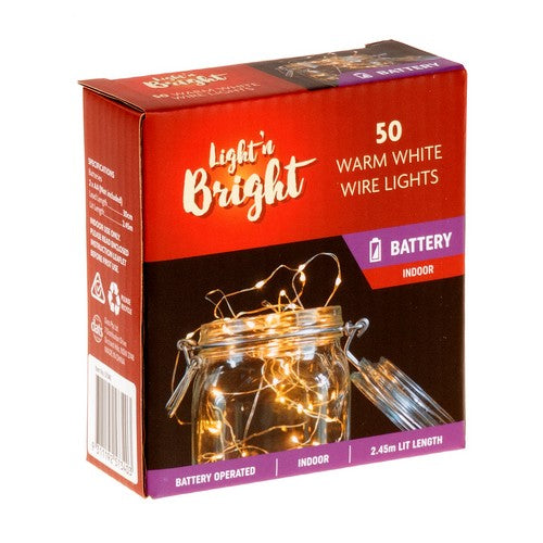 Lights Silver Copper Wire Warm - Dollars and Sense