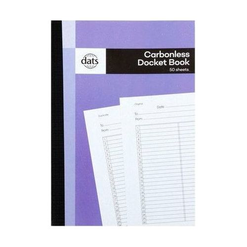 Carbonless Docket Book - 50 Sheets 1 Piece - Dollars and Sense