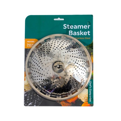 Steamer Basket Stainless Steel Adjustable - 28cm 1 Piece - Dollars and Sense