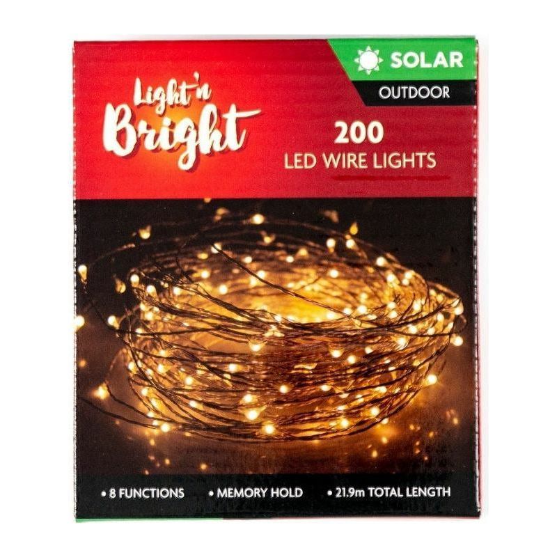 Solar Copper Wire Warm White Lights - Dollars and Sense