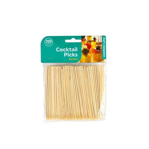 Cocktail Picks Bamboo - 10cm x 2mm 200 Pack 1 Piece - Dollars and Sense
