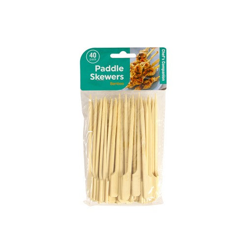 Paddle Skewer Bamboo - 12cm x 3mm 40 Pack 1 Piece - Dollars and Sense