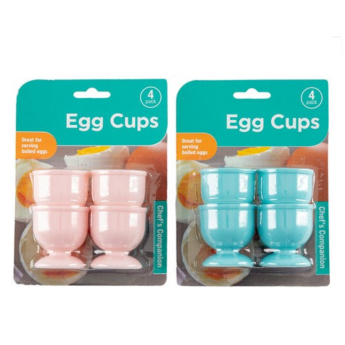 Egg Cups Plastic - 4 Pack 1 Piece Assorted - Dollars and Sense