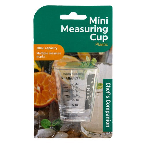 Mini Clear Measuring Cup Plastic - 30ml 1 Piece - Dollars and Sense