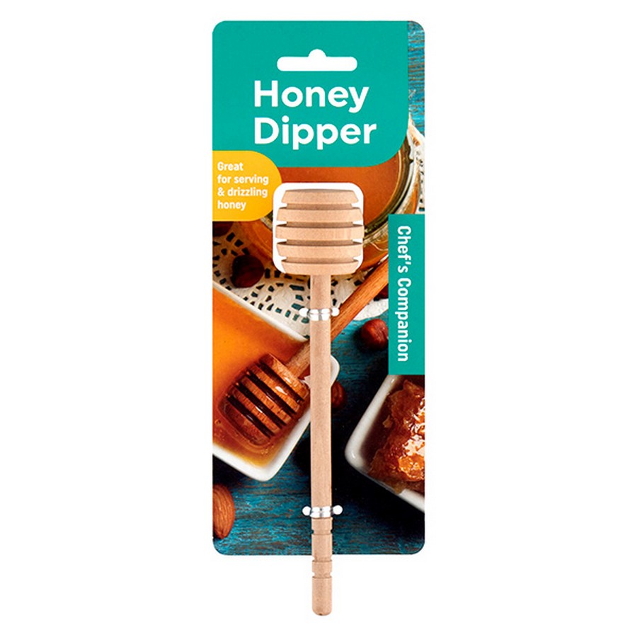 Wooden Honey Dipper - Dollars and Sense