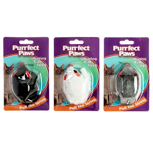 Purrfect Paws Cat Toy Vibrating Mouse - 1 Piece Assorted - Dollars and Sense