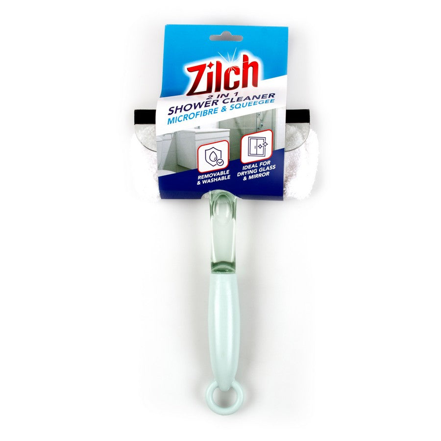 Zilch 2 in 1 Shower Cleaner Microfibre and Squeegee - Dollars and Sense