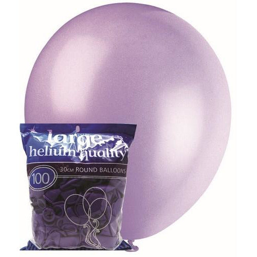 Lavender - 100 x 30cm (12) Decorator Balloons