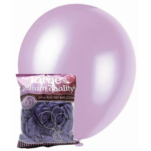 Lavender - 100 x 30cm (12) Pearl Balloons