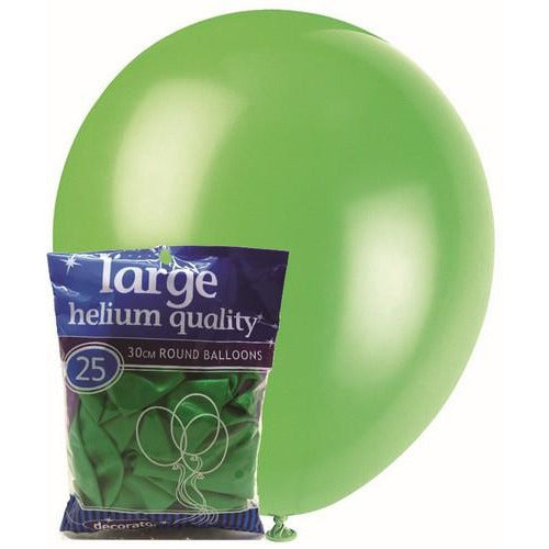 Jade Green - 25 x 30cm (12) Decorator Balloons