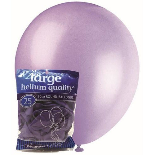 Lavender - 25 x 30cm (12) Decorator Balloons