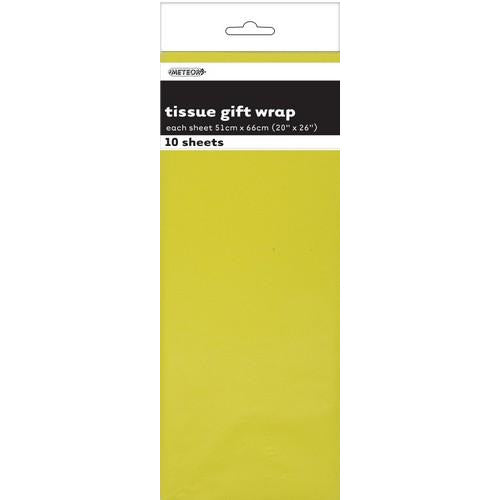 10 Tissue Sheets Soft Yellow Default Title