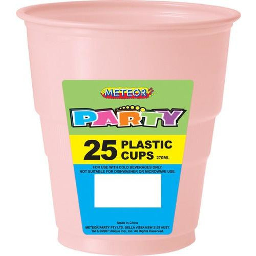 Lovely Pink 25 x 270ml Plastic Cups Default Title