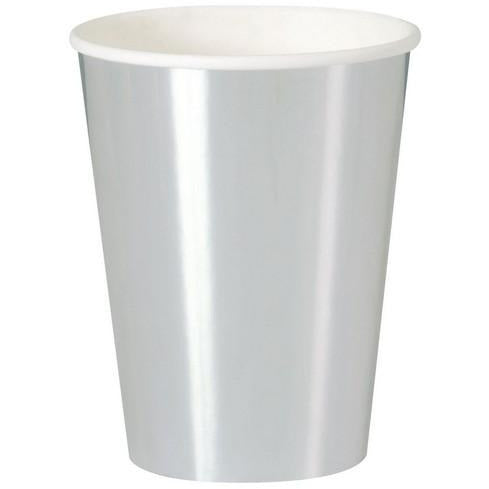 Silver Foil 8 x 270ml Paper Cups Default Title
