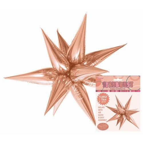 Glitz Starburst Rose Gold 70cm Default Title