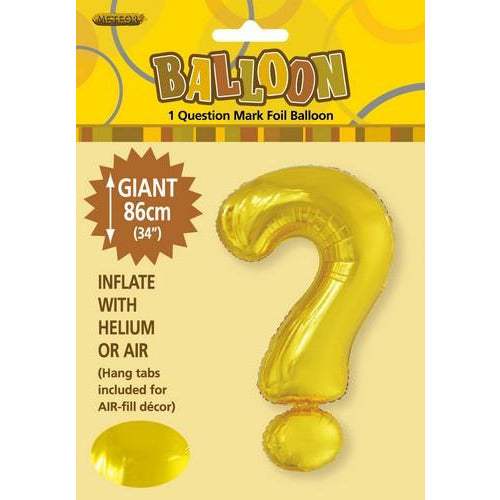 Gold ? Alphabet Foil Balloon 86cm Default Title