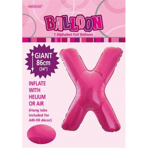 Hot Pink x Alphabet Foil Balloon 86cm Default Title