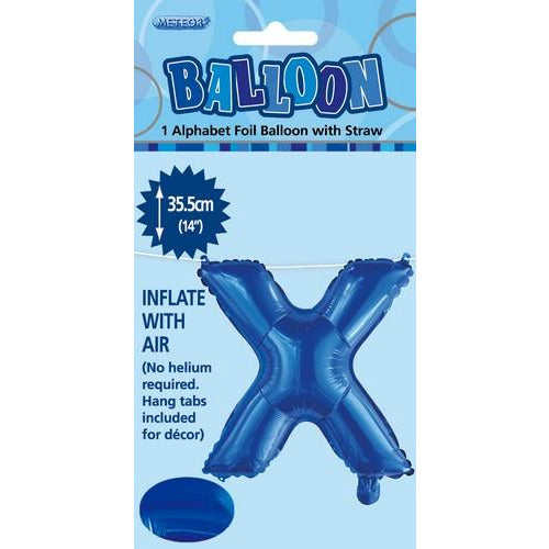 Royal Blue x Alphabet Foil Balloon 35cm Default Title
