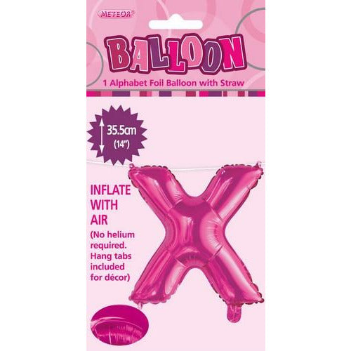 Hot Pink x Alphabet Foil Balloon 35cm Default Title