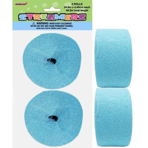 Crepe Streamers Powder Blue 2 x 24m Default Title